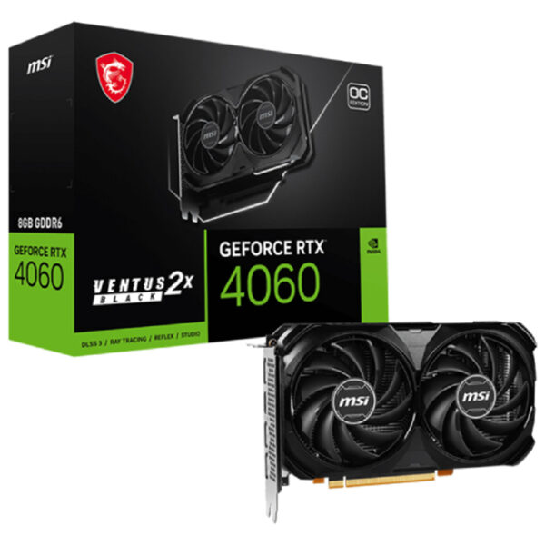 MSI nVidia GeForce RTX 4060 8GB 128bit RTX 4060 VENTUS 2X BLACK 8G OC grafička karta