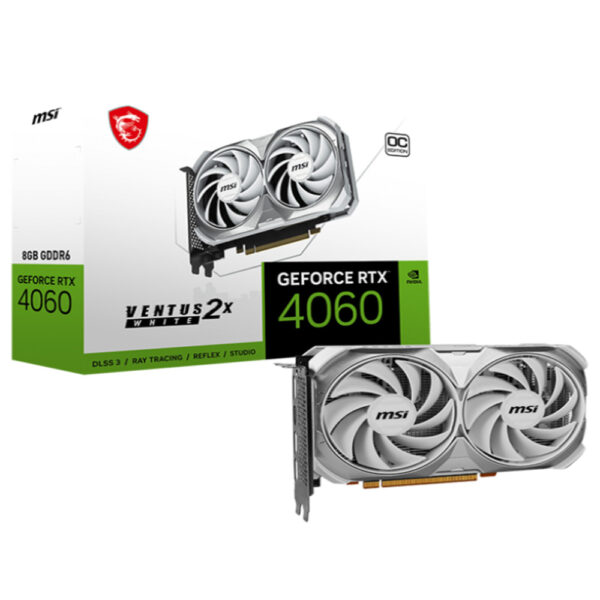 MSI nVidia GeForce RTX 4060 8GB 128bit RTX 4060 VENTUS 2X WHITE 8G OC grafička karta