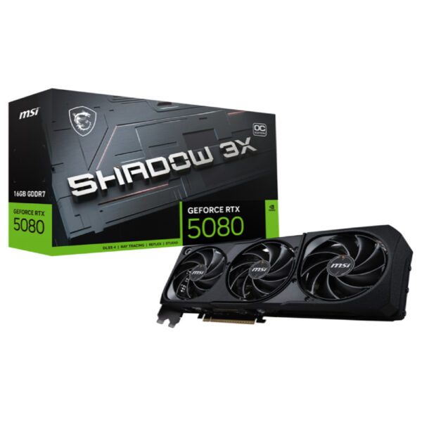 MSI nVidia GeForce RTX 5080 16GB 256bit GeForce RTX 5080 16G SHADOW 3X OC grafička karta